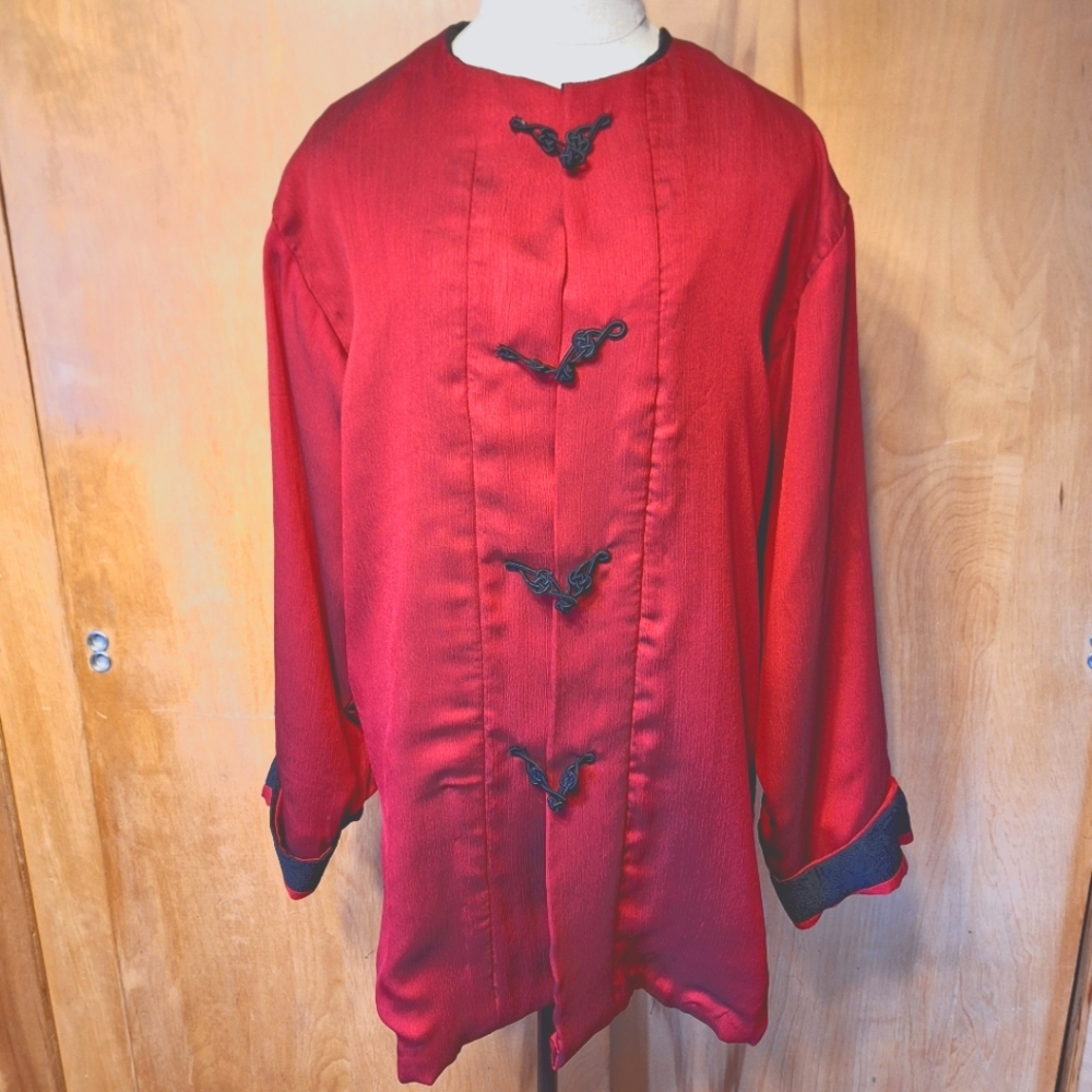 Handmade Men's Traditional Chinese Shirt, Feels Like Silk (Not Sure)